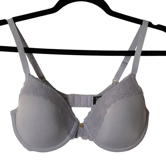 Natori Women Lavender Purple Lace Detail Hidden Glamour Luxury T-Shirt Bra 32C - Picture 1 of 6